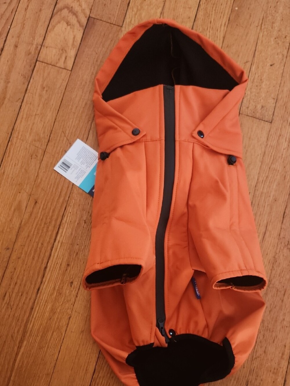 Frisco Orange Waterproof Dog Raincoat with Hooded Design